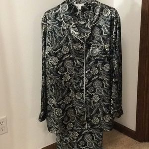 Black And White Paisley Pajamas